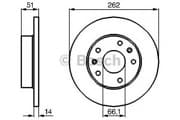 OEM BREMSSCHEIBE 0986478991