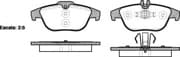 OEM Brake Pad Set, disc brake 130500