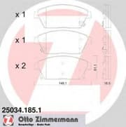 OEM PAD KIT, DISC BRAKE 250341851