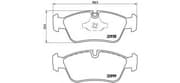 OEM BRAKE PAD FRT-3(E90/E91) P06035