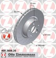 OEM BRAKE DISC FRT VENT DB W220/S500,S430 400360620