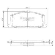 OEM PAD KIT,DISC J3602035