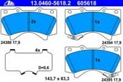 OEM PAD KIT, DISC BRAKE 13046056182