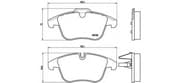 OEM BRAKE PAD FRT-JAGUAR(X200/X250 P36022