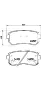 OEM Brake Pad Set, disc brake P30046