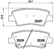 OEM PAD KIT, DISC BRAKE P30067