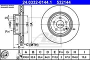 OEM BRAKE ROTOR 24033201441