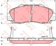 OEM PAD KIT, DISC BRAKE GDB3177