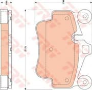 OEM PAD KIT, DISC BRAKE GDB1836