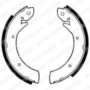 OEM BRAKE SHOE AXLE SET LS1179