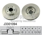 OEM NIPPARTS BRAKE DISCS J3301094