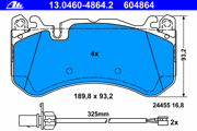 OEM PAD KIT, DISC BRAKE 13046048642