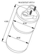 OEM RECEIVER TANK, AIR CONDITIONER 33317