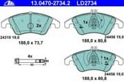 OEM PAD KIT, DISC BRAKE 13047027342