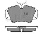 OEM DISC BRAKE PAD SET 0252136819