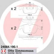 OEM PAD KIT, DISC BRAKE 240841901