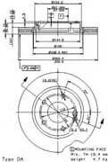 OEM BRAKE DISC FRT-A(W168) 09735920