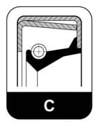 OEM SEAL110X140X13C,NBR 612103