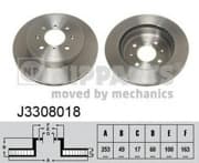 OEM NIPPARTS BRAKE DISCS J3308018