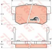 OEM PAD KIT, DISC BRAKE GDB3154