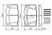 OEM BREMSBELAG OPEL VECTRA 0986469390