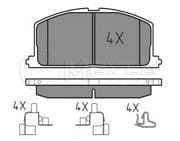 OEM DISC BRAKE PAD SET 0252087015