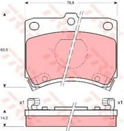 OEM PAD KIT, DISC BRAKE GDB773