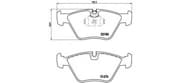 OEM Front Brake Pad Set, Disc Brake P06043