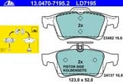 OEM PAD KIT, DISC BRAKE 13047071952