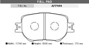 OEM BRAKE PAD AFP444