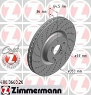 OEM BRAKE DISC FRT DB W204,W205,W207,W212,W216,W2 400366020