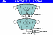 OEM PAD KIT, DISC BRAKE 13047072012