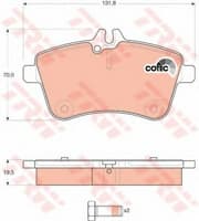 OEM BRAKE PAD FRT-A(W169)B(W245) GDB1628