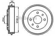 OEM BREMSTROMMEL 0986477055