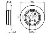 OEM BREMSSCHEIBE ROVER HINTEN 0986478837