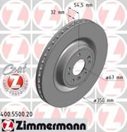 OEM BRAKE DISC FRT DB W166/GL/GLS/GLE,W292 400550020