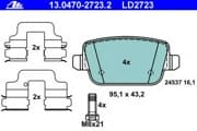 OEM PAD KIT, DISC BRAKE 13047027232