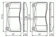 OEM PAD KIT, DISC BRAKE 0986494353