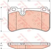 OEM BRAKE PAD REAR-W204 GDB1711