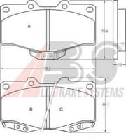 OEM PAD KIT,DISC 36724