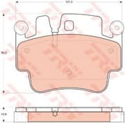 OEM PAD KIT, DISC BRAKE GDB1742