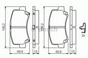 OEM SCHEIBENBREMSBELAG 0986424626