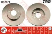 OEM BRAKE ROTOR DF2574