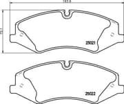 OEM PAD KIT, DISC BRAKE P44024