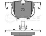 OEM BRAKE PAD REAR E60 520 0252373217