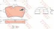 OEM BRAKE PAD SET/DISK BRAKE GDB1629