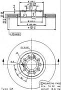 OEM BRAKE DISC- FRT-VW/AUDI-A1/A3 09977210