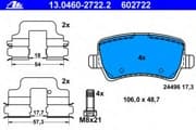 OEM PAD KIT, DISC BRAKE 13046027222