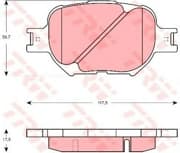 OEM PAD KIT, DISC BRAKE GDB3316