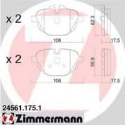 OEM PAD KIT, DISC BRAKE 245611751